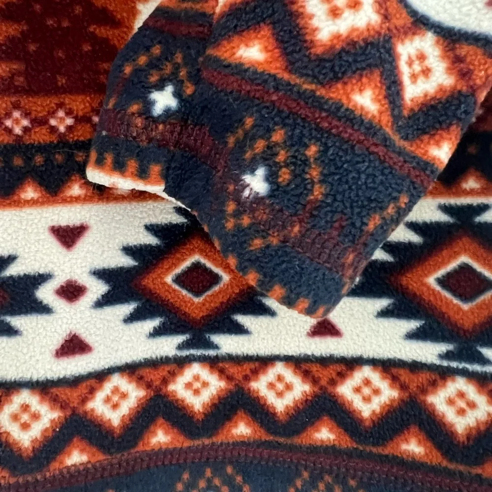 The Children's Place Brown and Cream Fleece Pullover